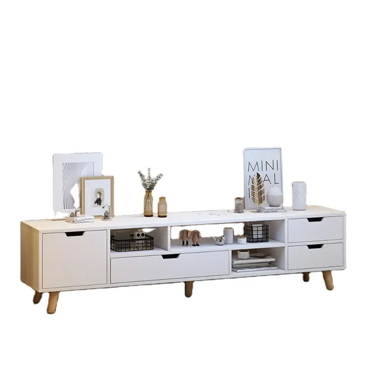 Professional meubles modern luxury living room furniture tea table tv cabinet set