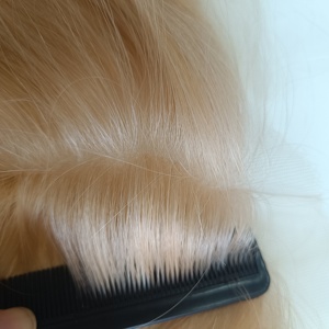 Topper T-Shape HD Lace de Cabelo Humano Virgem 100% com Linha Capilar Natural, Antiderrapante de Silicone, 16'' de Comprimento, Personalizável - Product Image 3