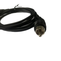 Câble audio-vidéo coaxial en PVC vert tressé de 8 m, 5 mm, nickelé, mâle-femelle, 6,35-RCA XLR pour projecteur, microphone, haut-parleur de voiture