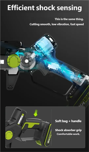 WD331 Rechargeable Lithium Chain Saw Brushless <b>Wireless</b> Orchard Pruning Single Hand Saw <b>Light</b> Small Household Use - Product Image 4