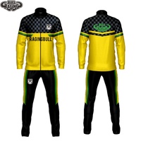 3x survêtement de sport à sublimation en polyester personnalisable combinaison d'entraînement de fitness écologique pour équipe pour les sports d'été et d'hiver