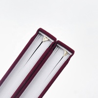 Carnet de notes/journal/agenda A5 en tissu de lin à couverture rigide, avec logo personnalisé estampé à chaud, écologique, pour le bureau et les entreprises