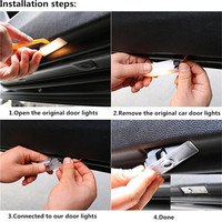Projecteur de logo de bienvenue pour portière de voiture Relyus LED 12V/24V pour VW Touareg 2007-2010