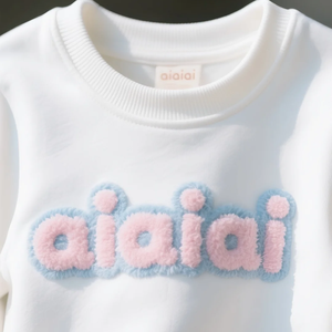 เสื้อยืดเปล่าแบบขายส่ง ปักลายเชนีลล์ตามสั่ง ผ้าขนหนูหลากสี ปักตัวอักษร เสื้อยืดคอตตอนเนื้อหนาสำหรับผู้ชาย - Product Image 2