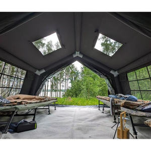 Tente <span class=keywords><strong>de</strong></span> <span class=keywords><strong>camping</strong></span> gonflable avec poêle, 6-8 personnes, toile <span class=keywords><strong>de</strong></span> luxe imperméable, 13,68 m², extérieur - Product Image 6