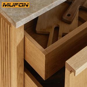 Muebles <span class=keywords><strong>de</strong></span> Cocina Japandi, Gabinetes <span class=keywords><strong>de</strong></span> Cocina Personalizados <span class=keywords><strong>de</strong></span> Madera <span class=keywords><strong>de</strong></span> Roble Blanco con Chapa <span class=keywords><strong>de</strong></span> Madera, Isla <span class=keywords><strong>de</strong></span> Cocina Acanalado con Cajón <span class=keywords><strong>de</strong></span> Cola <span class=keywords><strong>de</strong></span> Milano - Product Image 4