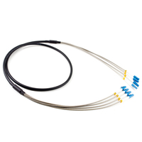 Kabel Patch Interkoneksi Singlemode Multimode FTTA FTTH Duplex LC dengan Konektor Tahan Air Kabel Patch Serat Optik