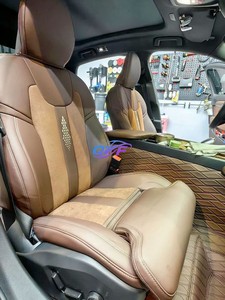 Funda de Asiento para Camión Compatible con <span class=keywords><strong>Volvo</strong></span> VNL VNR VNX VHD VAH 2019-Actualmente, Funda de Asiento de Tela de Lino y Cuero Resistente para Camión - Product Image 2