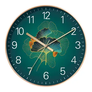 北欧ファッション創造性アート絵画プラスチックカスタム壁掛け時計リビングルームサイレントラウンド高級ギフト小時計卸売