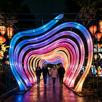 Décorations lumineuses de Noël de luxe et lanternes festives pour les magasins de détail, les centres commerciaux et les lieux haut de gamme
