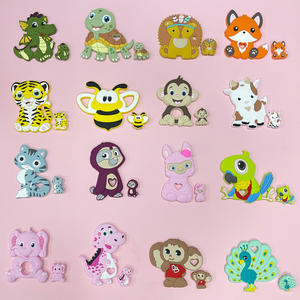 Anneau de dentition d'allaitement animal dessin animé en gros sans BPA jouet de dentition en silicone pour nouveau-né santé bébé forme animale - Product Image 5