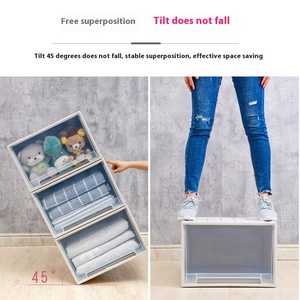<strong>Plastic</strong> <strong>Drawer</strong> Type Combination Storage Can Be <strong>Stacked</strong> Free Combination <strong>Drawer</strong> Type Storage Box - Product Image 4
