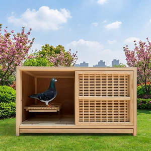 Jaula de Madera Personalizada de Gran Capacidad para Pájaros Pequeños, Juego de Cajas de Anidación para Palomas, Resistente a la Intemperie, Estante de Cría de Palomas para Uso en Exteriores - Product Image 1