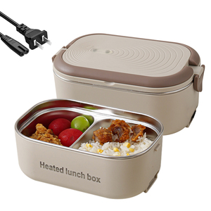 Electric <b>Heated</b> <b>Lunch</b> <b>Box</b> Separate Design Bento <b>Lunch</b> <b>Box</b> Fast Heating 1.2L Portable Food Warmer for Car Truck Office Adult - Product Image 1