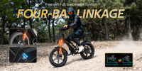 Vélo électrique pliable à pneus larges KOOLUX X9 7 vitesses, moteur arrière, batterie lithium 48V 250W, frein à disque hydraulique, pour UE/Royaume-Uni, moteur sans balais