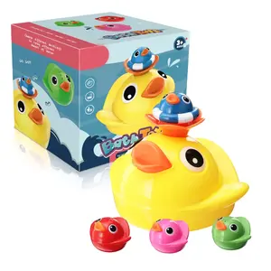 Baby Bath Toy Set Electric Sprinkler Pool Toys With Light Induction Water Squirting Toy Bath Duck