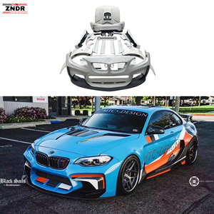 ZNDR ชุดแต่งคาร์บอนแบล็คใหม่สำหรับ M2 M235i ชุดแต่งสไตล์ IMP อัพเกรดกันชนหน้า/หลัง สปอยเลอร์ ฝากระโปรง ชุดแต่งไวด์บอดี้ รับประกัน 1 ปี - Product Image 1