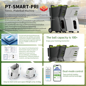 Mesin Pelontar Bola Tenis PUSUN PuShang Profesional Portabel Sederhana PT- Outdoor Kontrol APP Mesin Latihan Tembak Bola Tenis - Product Image 4