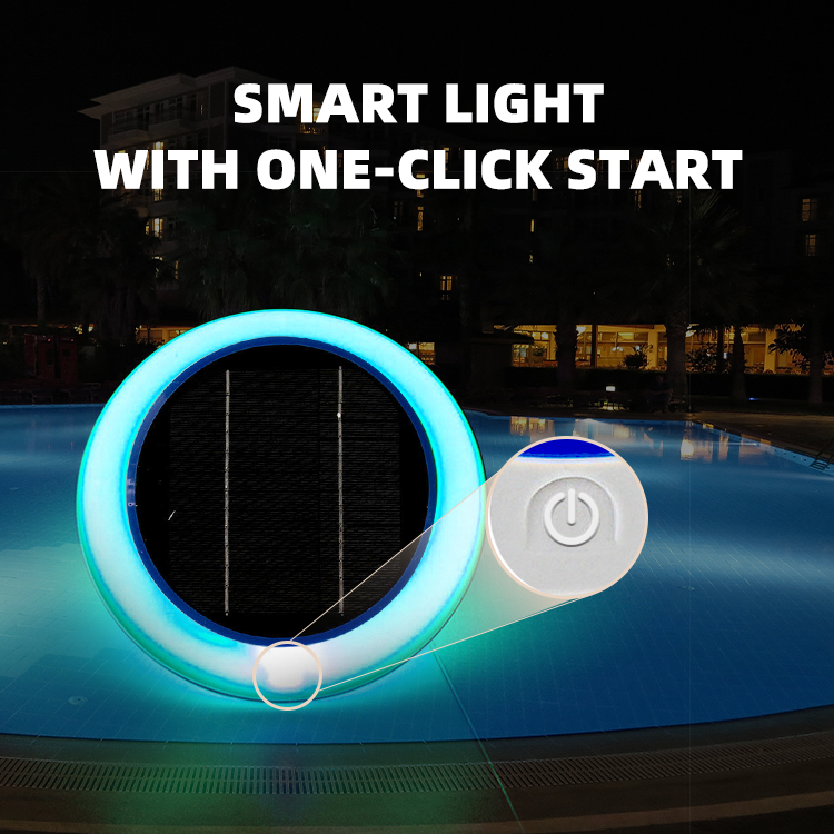 Practical SUNRAY SR006 Portable Self-Illuminating Multi-Color Stainless Steel 6V Solar Pool Ionizer Backyard Pool Maintenance