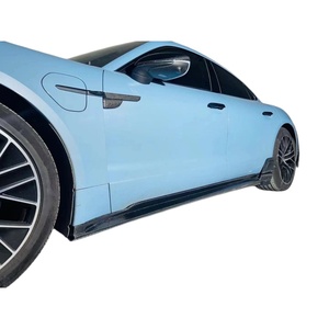 Accessoires de modification <span class=keywords><strong>Techart</strong></span> pour <span class=keywords><strong>Porsche</strong></span> TAYCAN : Lame avant, Lame arrière, Aileron de coffre et Aileron de vent en fibre de carbone - Product Image 3