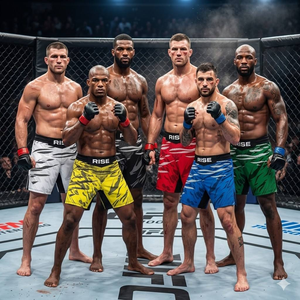 RISESPORTSWEAR Define los Shorts Esenciales de UFC para Hombres, los Más Populares para Boxeo, Nogi, Grappling y MMA - Product Image 6
