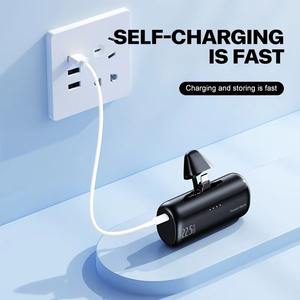 Batterie externe à charge <span class=keywords><strong>rapide</strong></span> 22,5 W, capsule rechargeable, double prise, personnalisable, 5000 mAh - Product Image 3