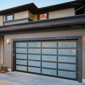 Anda kính hiện đại cửa nhà để xe với cách nhiệt và điện bên mở 12X 9/10 lũ rào cản - Product Image 2