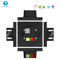 Prise murale intelligente double FR avec écran tactile en verre WIFI 157 mm, commande via l'application Smart Life, 240V, directement de l'usine