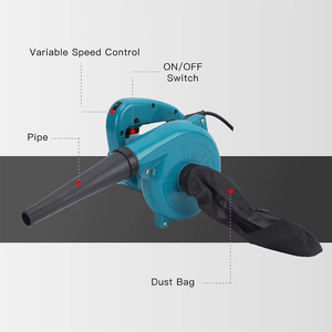 230V Industrial & DIY Mini Leaf Blower with Brushless Motor 600W Cordless Vacuum for Snow Pet 1-Year Warranty - Product Image 3