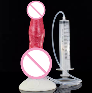 Silikon-Dildo Vibrator für Männer und Frauen Quetsch- und Spritz-Ejakulations-Sexspielzeug für Intimbereich Orgasmus-Stab Genres Masturbatoren Modell - Product Image 3