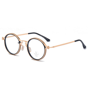 Haute Qualité Optique Cadre Designer Ovale Noir Transparent Couleur Acétate Métal Lunettes Matériel pour Diamant Visage TR90 Optique - Product Image 5