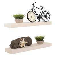 Supports et supports de rangement muraux en bois massif de pin pour étagères de cuisine de salon de chambre à coucher de salle de bain
