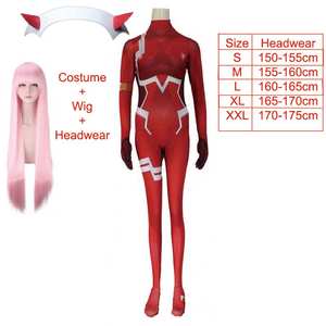 Darling in the Franxx 02 Zero Two Cosplay disfraz para mujer Navidad carnaval apretado 3D impresión mono Cosplay peluca - Product Image 4