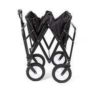 Chariot pliable en acier robuste pour la plage, le camping, le pique-nique, le sable et l'extérieur