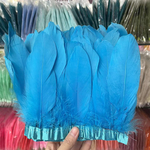Adornos de Plumas de Ganso Teñidas de 15-20 cm, Flecos Nagories, Cintas para Vestidos, Faldas, Cinturones de Tela, Decoración para Fiestas - Product Image 2