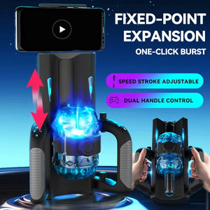 Masturbateur Automatique à Poignée, Télescopique à <span class=keywords><strong>6</strong></span> Segments à Points Fixes, Coupe de Masturbation à Déclenchement Unique pour Hommes, Jouet Sexuel d'Entraînement Masculin - Product Image 4