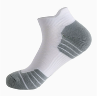 Chaussettes de sport basses unisexes en tissu éponge, colorées, à compression, absorbantes, pour hommes et femmes, vente en gros