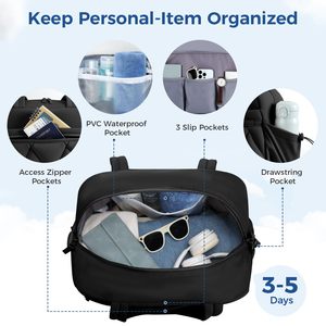 Bolsa de <span class=keywords><strong>Viaje</strong></span> Deportiva Impermeable de Nailon Acolchado con Logotipo Personalizado, con Compartimento para Zapatos y Bolsillo Impermeable para <span class=keywords><strong>Mujer</strong></span> - Product Image 4