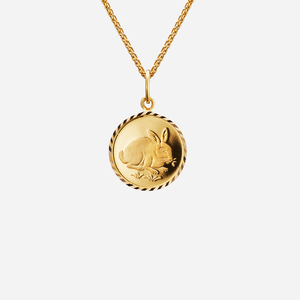 Collier pendentif d'astrologie <span class=keywords><strong>Horoscope</strong></span> plaqué or 18k, bijoux signe du zodiaque chinois - Product Image 2