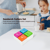 Kunststoff Küchen helfer Lebensmittel Grade 4 Kubik Set Gebäck Keks Sandwich Keks Kuchens ch neider Form Tierform für Kinder