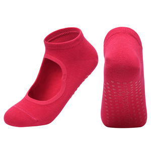 Chaussettes confortables à talon ouvert pour femmes, en tissu respirant avec adhérence renforcée en silicone pour les entraînements pieds <span class=keywords><strong>nus</strong></span> - Product Image 3