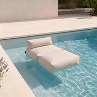 Lit de repos flottant gonflable de luxe pour piscine de complexe hôtelier et mobilier de loisirs extérieur pour hôtel