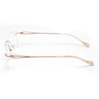 Monture de lunettes en titane pur femmes Montures de lunettes de myopie en diamant Lunettes optiques féminines de haute qualité