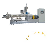 Automatische multi-voltage machine voor het maken van gepofte maïs, fruit, snoep, chocolade en andere voedingsmiddelen, met dubbele schroefextruder en snackmachinelijn