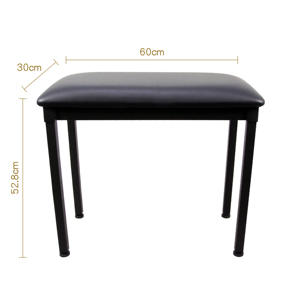 Banc de piano CNBear K-705-2B, design à hauteur fixe, facile à assembler, anti-rayures, surface rembourrée réglable en métal et cuir - Product Image 2