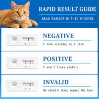Bandelettes de test pour maladies infectieuses du chat, approvisionnement direct usine, kit de diagnostic rapide 3-en-1 pour FPV/FeLV/FIPV, qualité hospitalière