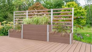 Bán buôn ngoài trời thiết kế Châu Âu WPC hoa <span class=keywords><strong>planter</strong></span> <span class=keywords><strong>DIY</strong></span> WPC Hộp hoa-bền & thân thiện với môi - Product Image 2