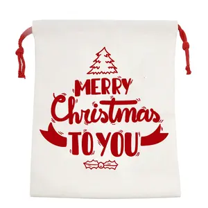 Personalized Christmas Santa Present Bag Dye Sublimation Santa Sacks Bags