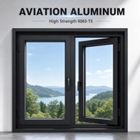 Juego Completo de Herrajes de Aluminio para Ventanas Abatibles, Servicio de Dimensiones Personalizadas para Proyectos de Construcción Inmobiliaria