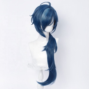 Großhandel Genshin Impact Anime Perücke 80cm Lang Dunkelblau <span class=keywords><strong>Kaeya</strong></span> Perücke Cosplay Synthetische Hitzebeständige Halloween-Party Haarperücken - Product Image 3